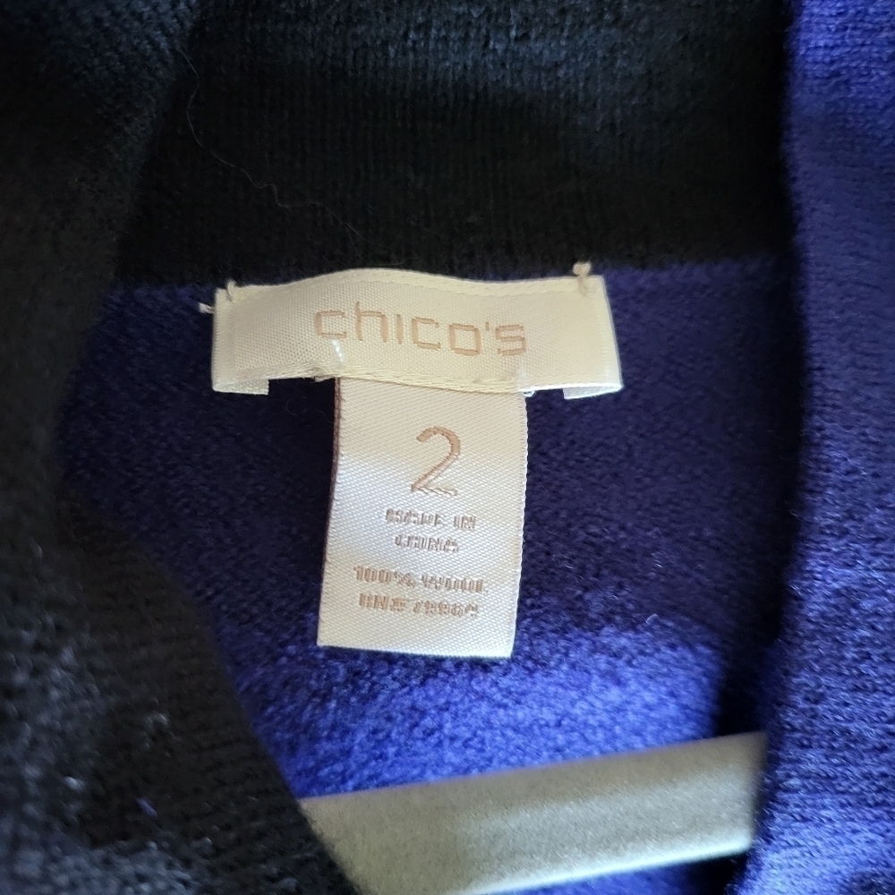 Chico's Wool Car Duster Coat High neck - Picture 2 of 5